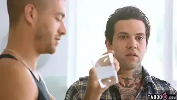 Stepbrothers DP fuck their new dumb MILF stepmom