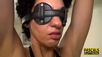 Bound milf in lingerie