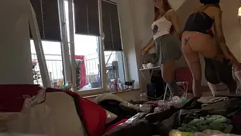 Try On Tiniest Thongs, Lingerie, Spandex See Through Leggings