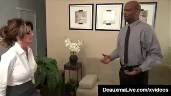Cougar Boss Deauxma Fucked By Big Black Cock Employee!