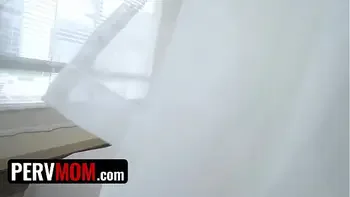 Stepmom sucks and fucks me while on the phone with stepdad