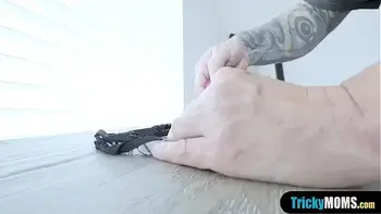 Deviant stepson tricked her stunning MILF stepmother