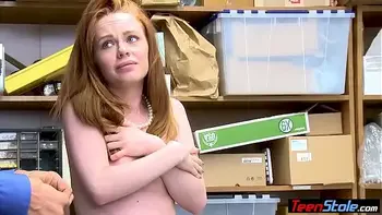 Classy Irish redhead teen suspect fucked by LP officer