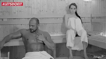 LETSDOEIT - Russian Petite Teen Takes On Muscular Guy at The Sauna
