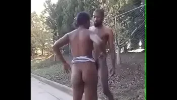 Nigeria guy fucking outdoor