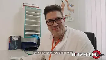 HITZEFREI Dr Lust at it again with petite Coco Kiss