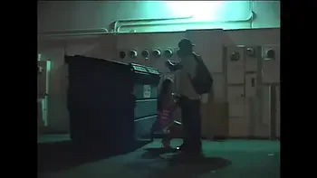 White MILF gets face fucked BY BBC behind dumpster in public