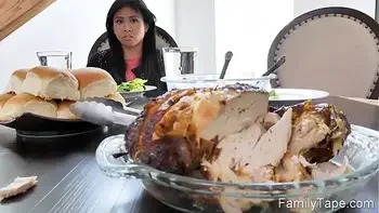 Stepdaughter shocked by her stepdad big cock