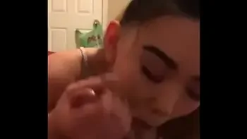 Cute asian perfect blowjob