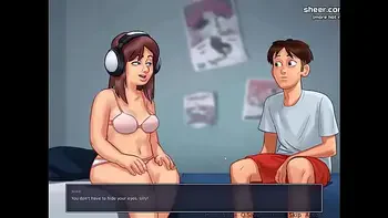 Gorgeous threesome with a horny milf l My sexiest gameplay moments l Summertime Saga[v0182] l Part 20