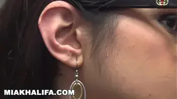 MIA KHALFIA - Arab Goddess Strips Naked In A Library Just For You