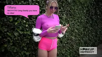 Cute blonde teen Tiffany Watson gets all holes fucked hard by hookup hotshot