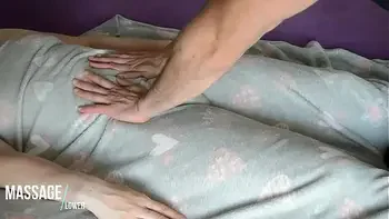 Amateur Romantic Massage - European Babe under hairy Blanket