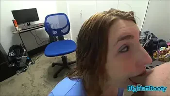 Spying step Sister Eats Her Brothers Cum