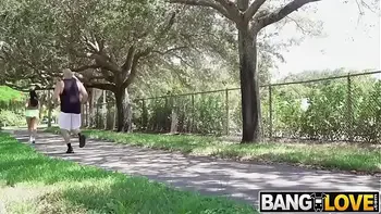 Violet Myers Creampied By Jogging Partner