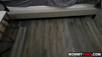 Stepson catches step mom mastubating and fucks her