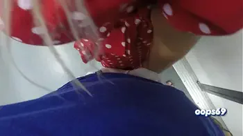 Press my Breasts against a Stranger inside Public Train | Touched his Cock with my Hand to see his Reaction and he Liked!