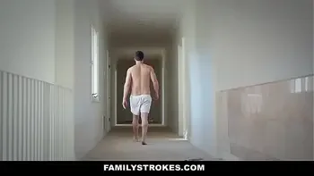 Scared stepdaughter comes to stepdad's and stepmom's bed at night