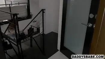 Step dad and step daughter family threesome sex