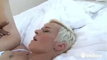 Hot 50 Plus Cougar Spreads Her Legs For A Horny Black Man