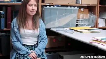 Abby Adams gets her cootie penetrated by the LP Officers man meat like a spreadeagle