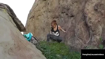 Redhead Traveler Penny Pax Pounded By Big Cock Outdoors!