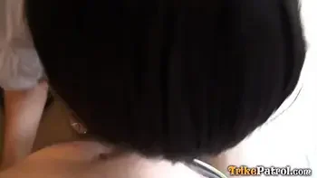 TRIKEPATROL Petite Asian Skillfully Sucked Big Throbbing Cock