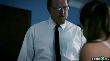 Corrupt bishop manipulates naive teen slut into fuck