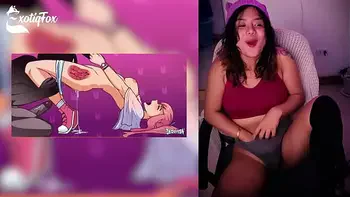 DERPIXON PARTY GAMES HENTAI REVIEW REACTION RATING - ExotiqFox Solo Gooner Girl Masturbation