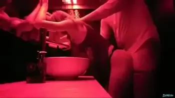 Hard sex in night club, cum in mouth: mydateup.com
