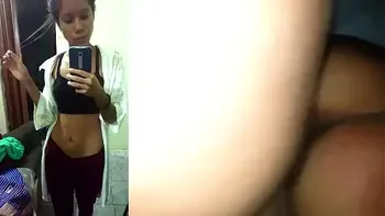 Little ebony/latina skinny...18yo...QUEEFING and FARTING