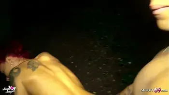 Outdoor Sex mit Fremden - Anni Angel nach Party gefickt