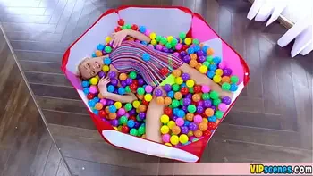 This cute blonde stepsister is extra tiny and petite