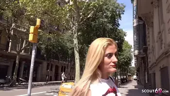 GERMAN SCOUT - SKINNY BLONDE LATINA GIRL GABRIELA PICKUP AND FUCK AT STREET CASTING