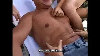 Outdoor four nice girls in one cock