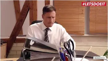 Naughty Secretary Cant Contain Her Lust For Hard Cock - Lena Nitro