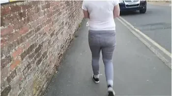 Alice - Very Public Wetting Outside Closed Public Toilets! Pee Accident!