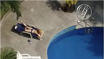 Spying My Sexy Milf Neighbor By The Pool, Fetish