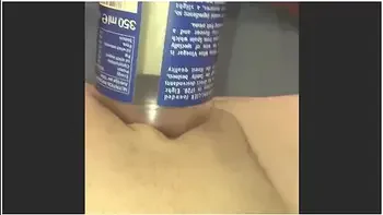 Tiny Pussy Stretched And Ruined From Fucking Glass Bottle (with Pov)