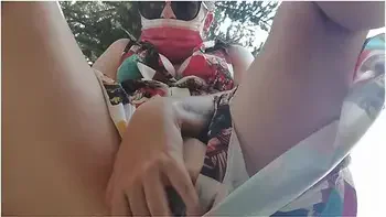 Italian Stepmom With Big Tits Makes You Jerk Off In The Garden And Shows You Her Nice Pussy