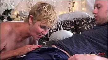 Judys Xxx - Busty Mature Stepmom Mrs. Molly Gets A Facial From Her Stepson - Aunt Judys