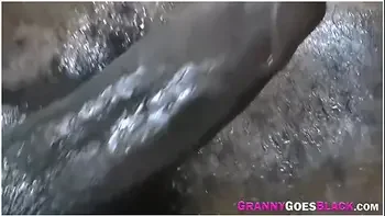 Kinky Granny Gives Footjob