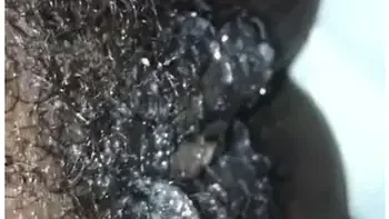 Fetish Extremely Hairy Creamy Ebony Pussy