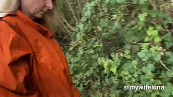 Luna Green goes in search of chestnuts and finds a nice big cock for her ass