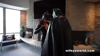 Wifey's Halloween Blowjob and Super Hero Sized Cum Swallow