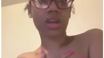 Cute Light Skin Ebony Giving Joi