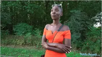 Ebony Model Zaawaadi Taken Into The Woods For Hard Outdoor Fucking