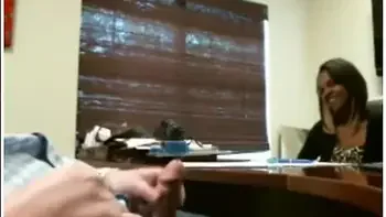 Interview Dickflash Handjob