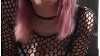 Goth Smoker With Cute Feet