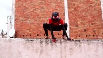 Amazing Spider-Woman Cosplay Blowjob & Squirting in Public - Magia Rosa Flexible HD Sex